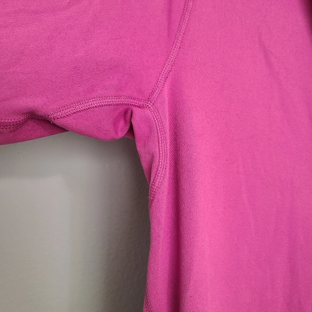 Nike Pink Dri-Fit Running Quarter Zip Stretchy Pullover Long Sleeve Top Medium